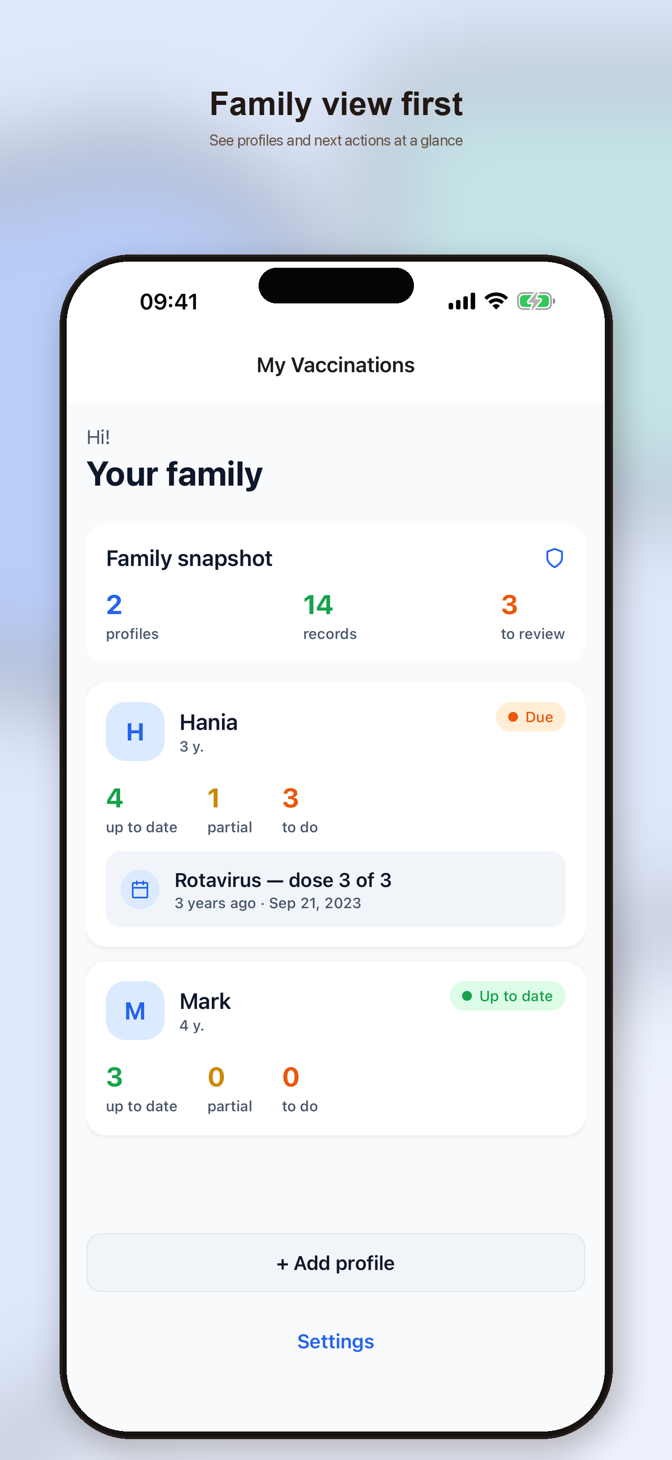 VaxJournal — screenshot 1