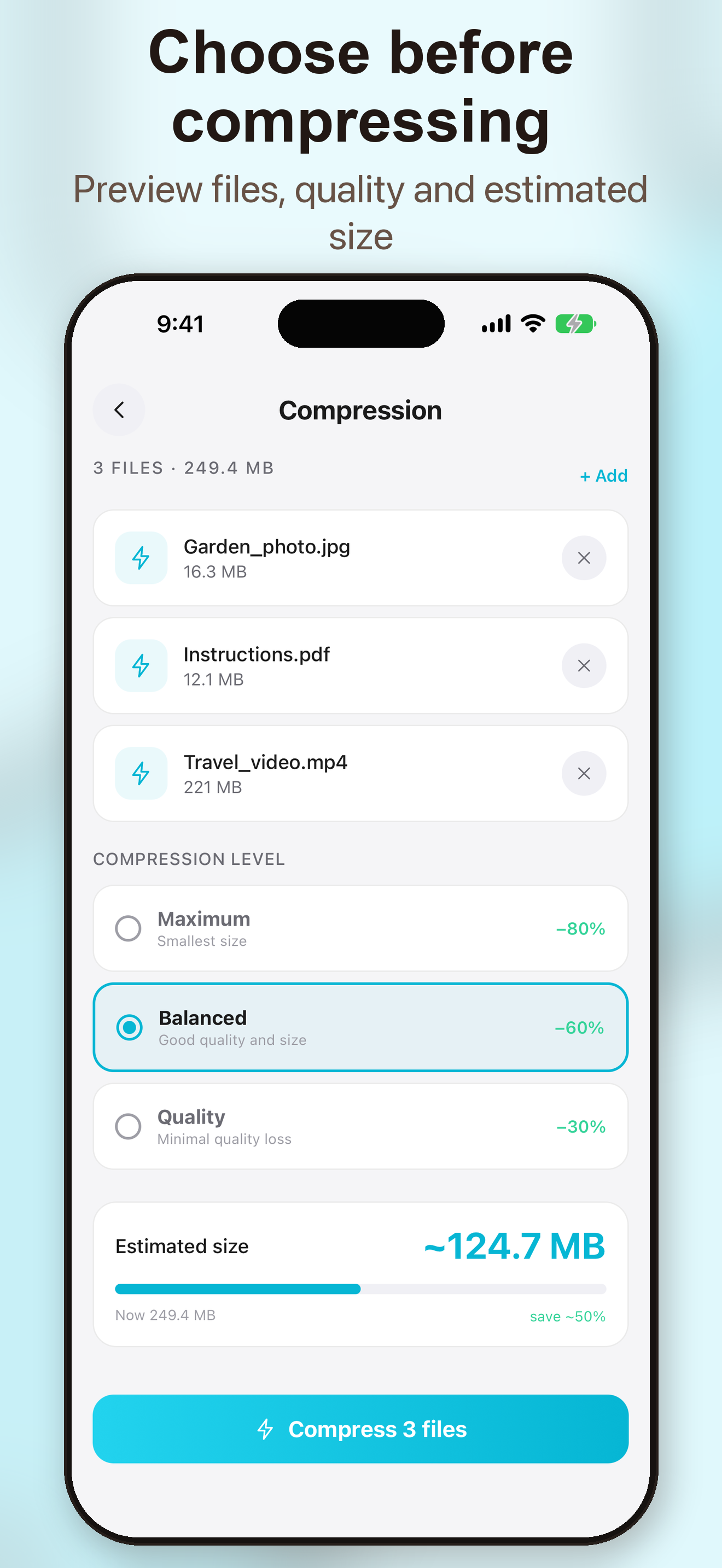 Compresser — screenshot 2